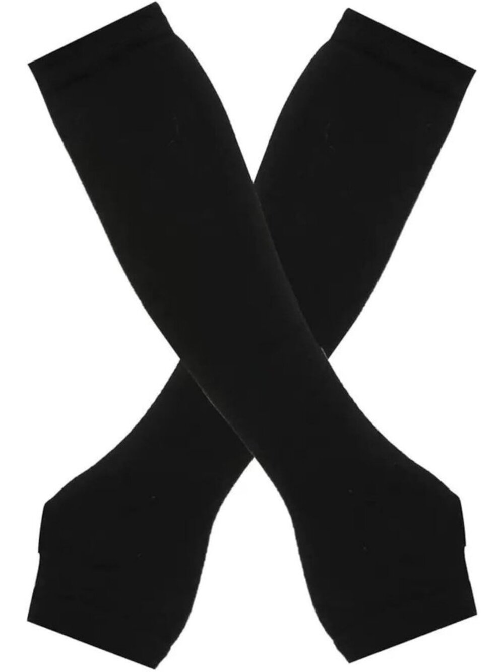 Women's Black Arm Warmers Fingerless Gloves Y2K Gothic Cosplay